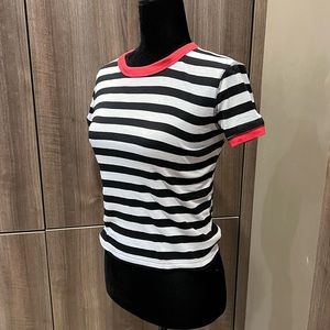 Truly Madly Deeply striped shortsleeve top
